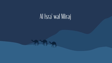 Free Al Isra' wal Miraj Banner Background Template to Edit Online