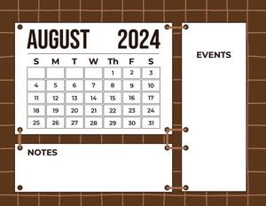 Blank August 2024 Calendar Blank August 2024 Calendar