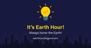 Earth Hour Blog Banner