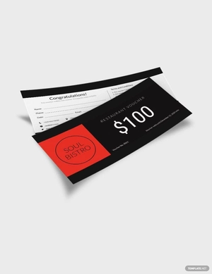 Restaurant Voucher Template