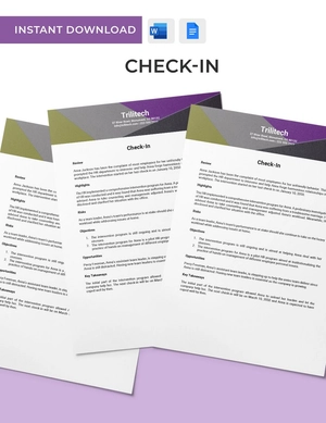 Check-in Template