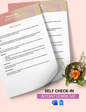 Self Check-in Template