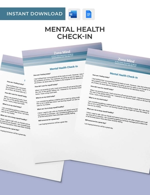 Mental Health Check-in Template