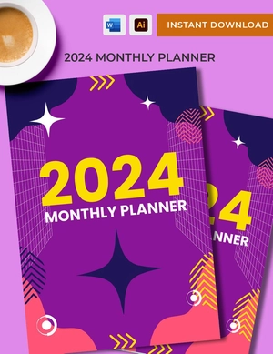 2024 Monthly Planner Template