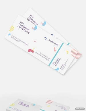 Blank Ticket Template