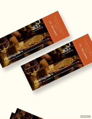 Dinner Ticket Template
