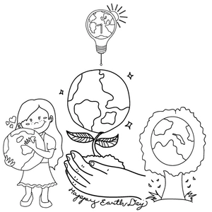 Earth Day Sketch Vector Earth Day Sketch Vector