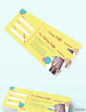 Raffle Ticket Template
