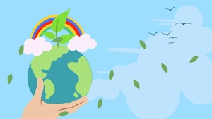 Earth Day Colorful Background