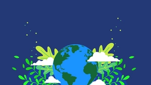 Earth Day Dark Background