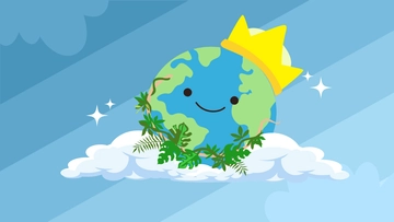 Free Earth Day Gradient Background Template to Edit Online