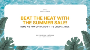 First Day of Summer Flyer Background