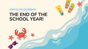 First Day of Summer Invitation Background