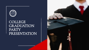 Free College Graduation Party Presentation Template to Edit Online
