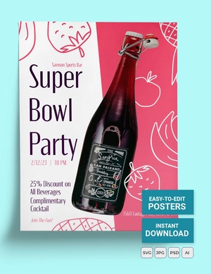 Party Super Bowl Flyer