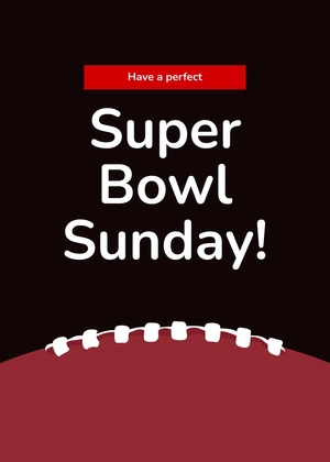 Super Bowl Card