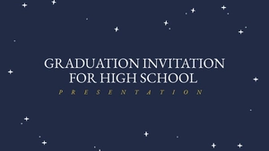 Graduation Invitations for High School Presentation