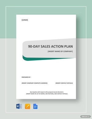 90 Day Sales Action Plan Template