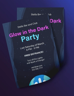 Party Earth Hour Flyer