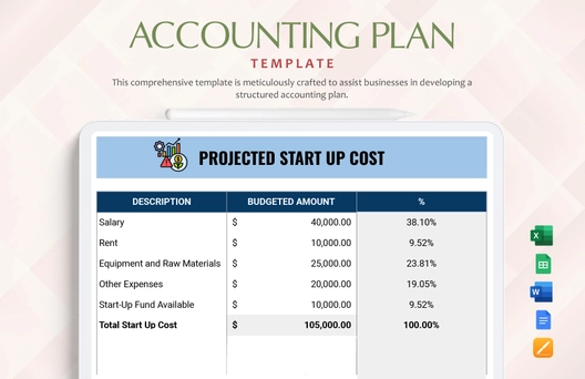 Accounting Plan Template Accounting Plan Template