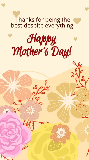 Mother's Day Greeting Card Background