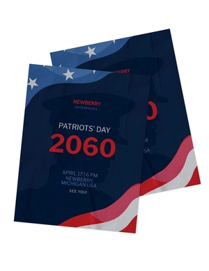 Patriots' Day Mockup Flyer
