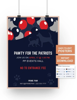 Patriots Day Event Poster