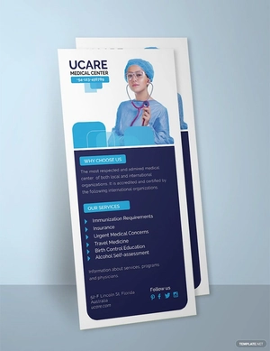 Medical Rack Card Template