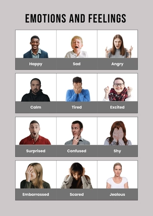 Emotions And Feelings Chart