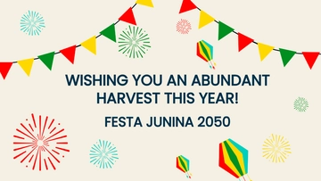 Free Festa Junina Wishes Background Template to Edit Online