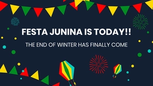 Festa Junina Greeting Card Background