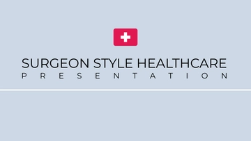 Free Surgeon Style Healthcare Center Presentation Template to Edit Online