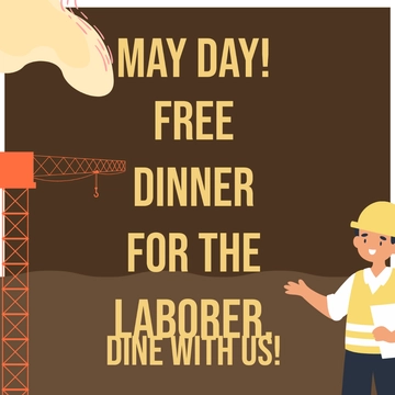 Free May Day Promotion Clipart Template to Edit Online