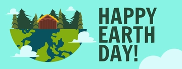 Free Earth Day Facebook Cover Banner Template to Edit Online