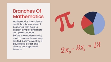 Free Professional Math Presentation Template to Edit Online