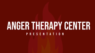 Free Anger Therapy Center Presentation Template to Edit Online