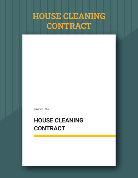 House Cleaning Contract Template