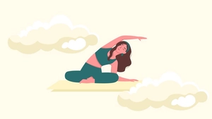 International Yoga Day Vector Background