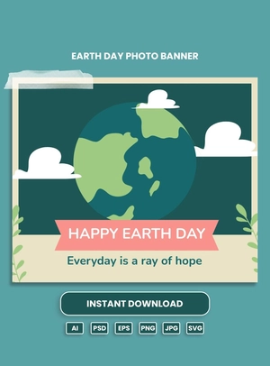 Earth Day Photo Banner
