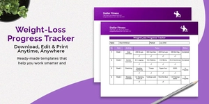 Weight-loss Progress Tracker Template