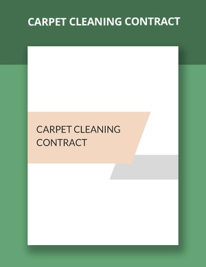 Carpet Cleaning Contract Template