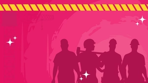 May Day Gradient Background