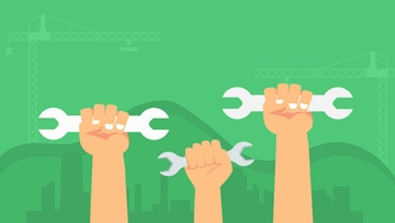 Free May Day Green Background Template to Edit Online