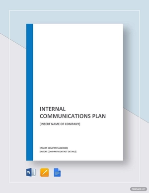 Internal Communications Plan Template