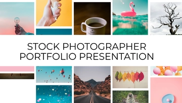 Free Stock Photographer Portfolio Presentation Template to Edit Online