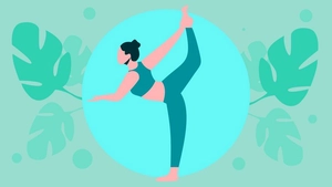 International Yoga Day Cartoon Background