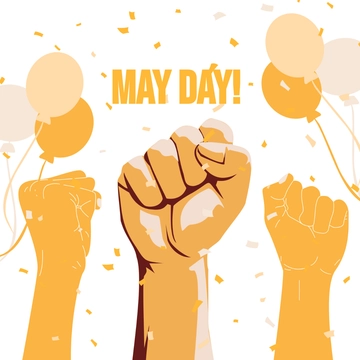 Free May Day Celebration Clipart Template to Edit Online