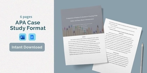 APA Case Study Format Template