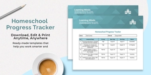 Homeschool Progress Tracker Template