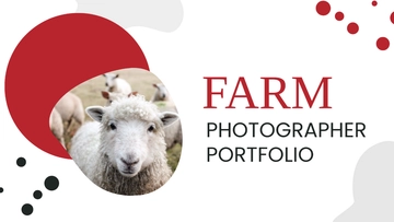 Free Farm Photographer Portfolio Presentation Template to Edit Online